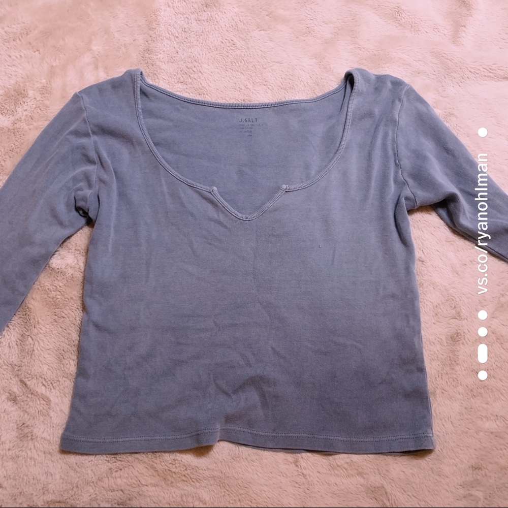 blue brandy melville top